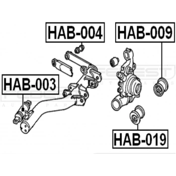 Burç Denge Kolu Cıvıc / Crv 01-06 Arka Alt (Oem No: 52365-S6M-004)