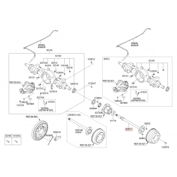 Aks Mili Arka H100 Kamyonet 05-17 (Oem No: 52611-4F400)