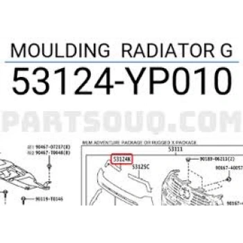Panjur Kromu ( Çıtası) Hılux 22Sonrası Sağ (Oem No: 53124-Yp010)