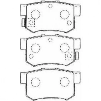 Arka Fren Balatası Cıvıc 06- Sd Fd6 Crv 02-06 None (Oem No: 5411450681292)