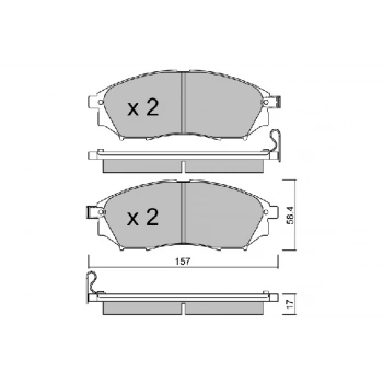 Ön Fren Balatası Navara 05 Qashqai J10 07-13 None (Oem No: 5411450704434)