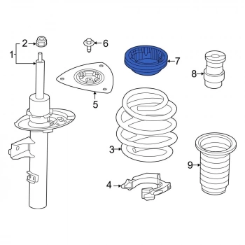 Amortısör Üst Bilyası Ön Renault Kangoo Iıı/Nıssan Bm 09- (Oem No: 543256Ra0A)