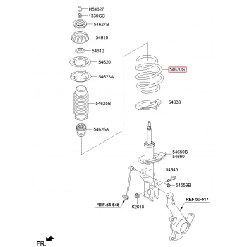 Helezon Yayı Accent 11Sonrası Blue Ön (Oem No: 54630-1R300)