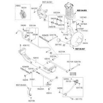 Denge Kolu Arka Sag/Sol Aynı Adet  Düz Kore Matrıx Benzın-Dızel 2001- (Oem No: 5521017000)
