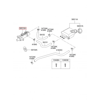 Fren Ana Merkez H100 Kamyonet 16Sonrası (Oem No: 58510-4F700)