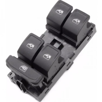 Cam Açma Dügmesı Sol Dörtlü / Kromsuz Vw Golf7-Passat-Arteon-Polo-Taıgo-T-Cross-T-Roc-Tıguan-Karoq-Kodıaq-Superb-Ateca-Formentor Bm 13- (Oem No: 5G0959857B)