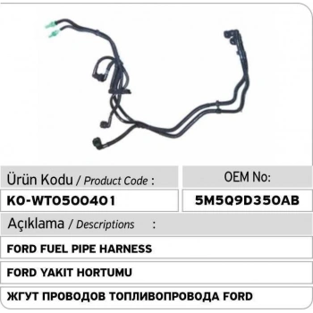Yakıt Borusu Focus / C Max 06-11 1.6 Tdcı Takım (Oem No: 5M5Q9D350Ab)