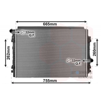 Radyatör Su Passat / Arteon / Golf7 / Tiguan 13Sonrası Dfha-Cuaa-Cuna-Dbgb-Dfgb 2.0 Tdı Brazıng (Oem No: 5Q0121251En)