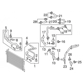 Radyatör Su Hortumu Üst Vw Golf7-A3-Leon-Octavıa Clha-Clhb-Crka-Crkb-Cxxa-Cxxb 1,6 Tdı 13- (Oem No: 5Q0122101Bp)