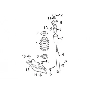 Amortısör Takozu Arka Vw Golf8-T-Roc-Ateca-Q2 Bm 20- (Oem No: 5Q0513353L)