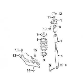 Helezon Yayı Arka 4 Motıon Vw Tıguan Czda-Czea 1,4 Tsı 16- (Oem No: 5Qf511115Bc)