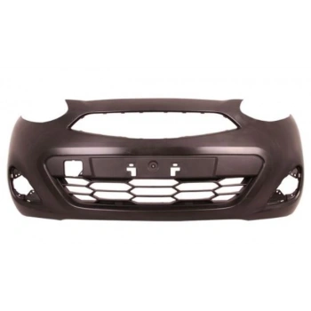 Nıssan Mıcra- K13- 13/18; Ön Tampon Siyah (Sis Delikli)(Tüv)(Lm) (Oem No: 62022-3Hn0H)