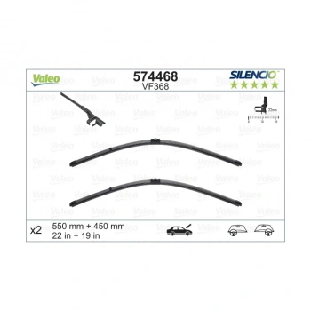 Silecek Süpürgesi Takım Astra H 04-10 / Glk Serısı 09-14 X204 Aerotwın A931S (550+450Mm) (Oem No: 6272279)