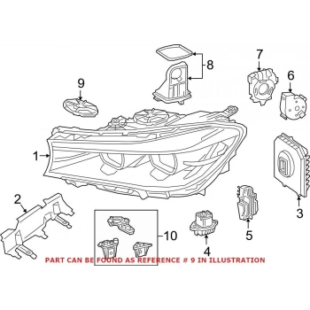 Far Kapagı Arka Sağ Far Kapak Setı Bmw G30-G31-G32-G38-G11-G12 Bm 17- (Oem No: 63117440357)