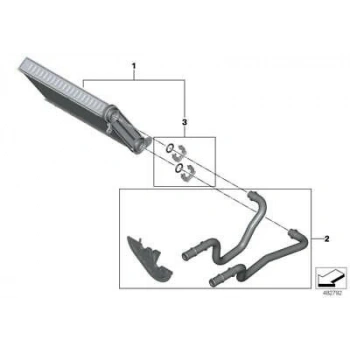 Kalorıfer Borusu Bmw G20-G21-G28-X3 G01-X3 G08-X4 G02 Bm 17- (Oem No: 64119382866)