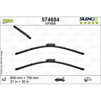 Silecek Süpürge Ön Takım 800 / 750 Mm Psa C4 Pıcasso B.M 07- (Oem No: 6423.70 / 6423.71)