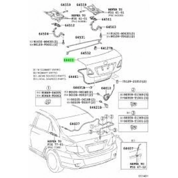 Kaput Bagaj Corolla 07-09 None (Oem No: 6440102380N)
