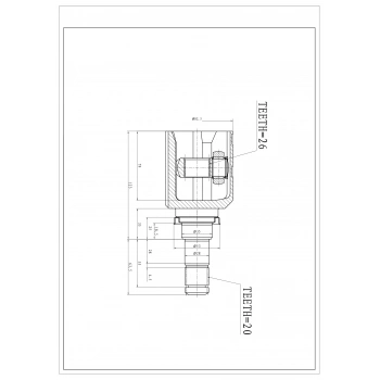 Aks Kafası İç Corolla 12 1.4 D-4D Ön Sol 20X26X52 None (Oem No: 659223)