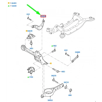 Denge Kolu Arka Ford Mondeo Bm 07- (Oem No: 6G91 5500 Baa)