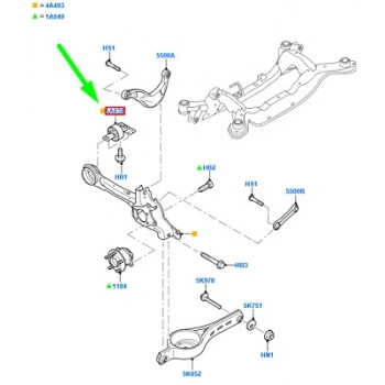 Travers Burcu Arka Sol Ford Mondeo Bm 07- (Oem No: 6G91 5K896 Ab)