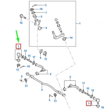 Rot Bası Ön Dıs Kısa 4X4 Ford Ranger Bm 06-12 (Oem No: 6M34 3289 Ba)