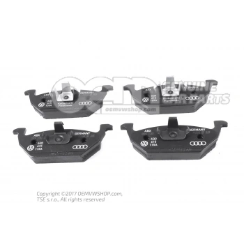 Fren Balatası Ön Gdb1984 / Fdb1094 Vw Golf4-Golf5-Jetta-Bora-Polo-A3-Leon Bm 97- (Oem No: 6Q0698151)