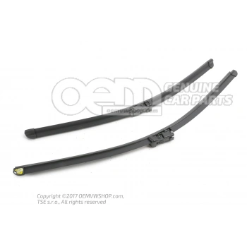 Silecek Süpürgesi Takım Polo 05-09 / Ibıza 06-08 / Cordoba 06-09 19Mm Buton 21+19 (530+480Mm) (Oem No: 6Q1998002)