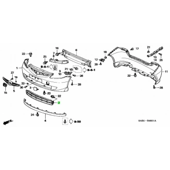 Tampon Izgarası Jazz Ön 02-08 (Oem No: 71103-Saa-900)