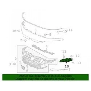 Panjur Köşe Braketi Üst Cıvıc 22Sonrası Sol (Oem No: 71107-T20-A00)