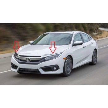 Çıta Panjur Cıvıc 16-21 Far Üstü Krom Sol None (Oem No: 71129-Tea-T01)