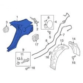 Çamurluk Elantra 21Sonrası Arka Sol (Oem No: 71503-0Ac00)