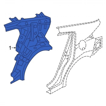 Çamurluk Elantra 16-18 Arka Sol (Oem No: 71503-F2C00)