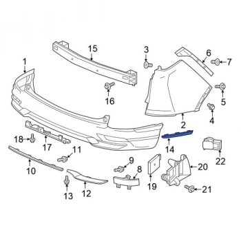 Tampon Köşe Kromu Crv 18Sonrası Arka Sağ (Oem No: 71514-Tla-A01)