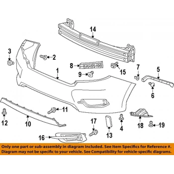 Tampon Bağlantı Braketi Cıvıc Arka 16-22 Fc5 Sol (Oem No: 71555-Tba-A00)