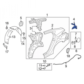 Stop Yuva Sacı : Sağ Kore Elantra Benzın 2011- (Oem No: 715803X000)