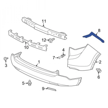 Tampon Bağlantı Braketi Crv 12-14 Arka Sağ (Oem No: 71593-T0A-A01)
