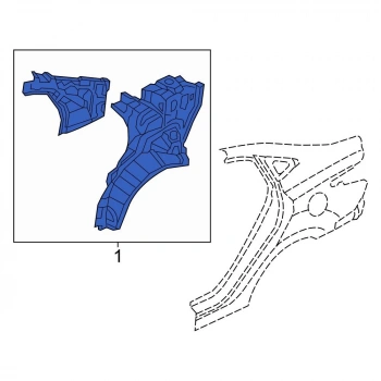 Çamurluk Sacı Accent Arka İç 11Sonrası Blue Sağ (Oem No: 71602-1R310)