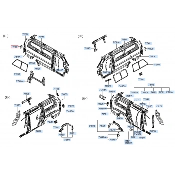 Stop Alt Çıtası Starex Sağ (Oem No: 71825-4A000)