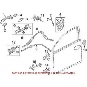 Honda Cıvıc- Hb- 16/21; Ön Kapı Durdurucusu Sağ/Sol Aynı (Adet) (Kapı Gergisi) (Oem No: 72380Tbaa01)