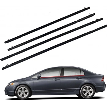 Cam Sıyırıcı Cıvıc 06-12 Fd6 Ön Kapı Dış Sol (Siyah) (Oem No: 72450-Sna-A01)