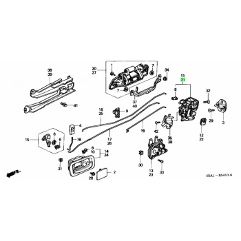 Kilit Kapı Cıvıc 01-06 Sedan Arka Sol (Oem No: 72650-S5A-A11)