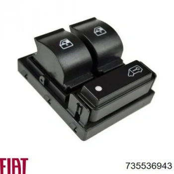 Düğme Cam Açma Ducato Iıı (Çiftli) Ayna Ayar Düğmeli Çerçeveli Sol (Oem No: 735536943)