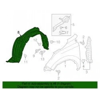 Çamurluk Davlumbazı Crv 18Sonrası Sol (Oem No: 74150-Tny-G00)