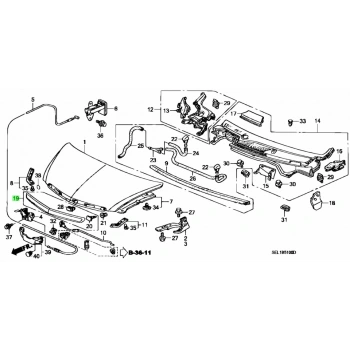 Kaput Uç Kromu Cıty 06-09 (Oem No: 75120-Sel-T01)