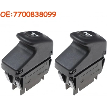 Düğme Cam Açma Kangoo / Megane I / Clio (Tekli) 5 Pin Gri Y.M (Oem No: 7700838099)