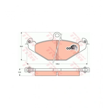 Fren Balata Laguna I  93-01 / Safrane 92-00 / Espace Iıı 96-02 Arka (Oem No: 7701203124)