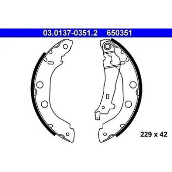 Fren Balatası Arka Kampana (Büyük Tıp) Renault Kangoo / Nıssan Prımera 1,5-1,9 00-08 (Oem No: 7701205517)