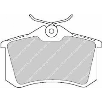 Fren Balata Megane Iı / 307 / C3 / C4 / Golf4 / Bora 99-05 (Kalınlık 17Mm) Arka Fişli (Oem No: 7701206784)