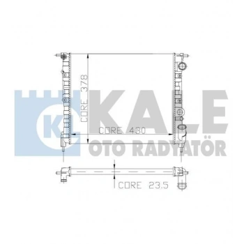 Radyatör Su R19 92-95 1.4 Gtx-Gte Klimasız (Oem No: 7701395094)