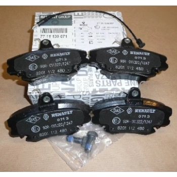 Fren Balata R9   85-00 / R19 88-01 / Clıo Symbol 98-05 / Logan 04-12 / Sandero 08-13 Ön Civatasız (Oem No: 7711130071)